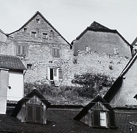 Ansicht von Westen (von der Mühlgasse), links Wohnhaus, rechts Scheuer / Wohnhaus in 74354 Besigheim (Stadtarchiv Besigheim)