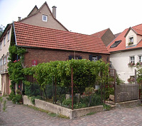 Ansicht von Süden / Garten zu Auf der Mauer 7 in 74354 Besigheim (03.06.2016 - Denkmalpflegerischer Werteplan, Gesamtanlage Besigheim, Regierungspräsidium Stuttgart)