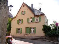 Ansicht von Nordwest / Wohnhaus in 74354 Besigheim (12.07.2007 - Denkmalpflegerischer Werteplan, Gesamtanlage Besigheim, Regierungspräsidium Stuttgart)