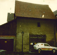 Scheune Nordseite um 1960 / Kindergarten, ehemals Scheune in 74354 Besigheim (Ev. Oberkirchenrat Stuttgart Bau u. Gemeindeaufsicht)