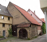 vor dem Umbau / Stadtarchiv (ehemalige Scheune) in 74354 Besigheim (Denkmalpflegerischer Werteplan,  Gesamtanlage Besigheim  Regierungspräsidium Stuttgart)