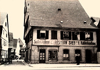 Ansicht von Westen  nach 1877 / Wohn- und Geschäftshaus in 74354 Besigheim (Stadtarchiv Besigheim)