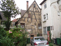 Scheune hinter Hauptstraße 28 / Wohn- und Geschäftshaus in 74354 Besigheim (Denkmalpflegerischer Werteplan,  Gesamtanlage Besigheim  Regierungspräsidium Stuttgart)