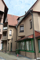 Westseite des Neubaus Hauptstraße 51 vormals 47 / Wohn- und Geschäftshaus, abgegangenes Weingärtnerhaus in 74354 Besigheim (22.07.2016 - M.Haußmann)