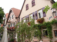 Nordostseite / Wohn- und Gasthaus "Hirsch" in 74354 Besigheim (Denkmalpflegerischer Werteplan,  Gesamtanlage Besigheim  Regierungspräsidium Stuttgart)