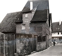 Nordseite um 1960 / Weingärtnerhaus, abgegangen in 74354 Besigheim (Stadtarchiv Besigheim)