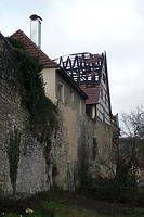 Abgebranntes Gebäude 63a  / Wohnhaus und Scheune mit Sommerstube (beides abgegangen) in 74354 Besigheim (03.01.2016 - M.Haußmann)