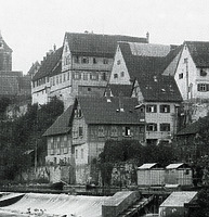 Gebäude Oberamtdeigasse 6 mit Saalanbau  um 1905 / Kirchliches Gemeindehaus in 74354 Besigheim (Stadtarchiv Besigheim)