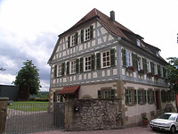 Ansicht von Norden / Wohnhaus (ehem. Pfarrhaus) in 74354 Besigheim (2007 - Denkmalpflegerischer Werteplan, Gesamtanlage Besigheim, Regierungspräsidium Stuttgart)