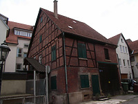 Nordseite / Wohnhaus u. Scheuer in 74354 Besigheim (2007 - Denkmalpflegerischer Werteplan,  Gesamtanlage Besigheim  Regierungspräsidium Stuttgart)