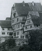 Ansicht von Norden / Wohnhaus (ehemalige Stadtschreiberei) in 74354 Besigheim (Stadtarchiv Besigheim)