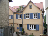 Nordostseite / Wohnhaus mit mittelaltericher Badstube in 74354 Besigheim (Denkmalpflegerischer Werteplan,  Gesamtanlage Besigheim  Regierungspräsidium Stuttgart)