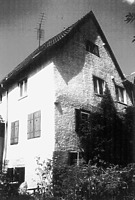 Südseite um 1960 / Wohnhaus mit mittelaltericher Badstube in 74354 Besigheim (Stadtarchiv Besigheim)