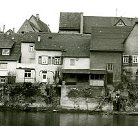 Ansicht von der Enz aus - von Westen / Wohnhaus in 74354 Besigheim (Stadtarchiv Besigheim)