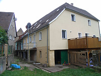 Ansicht von Norden / Wohnhaus, Untere Enzmühle (Schellenmühle) in 74354 Besigheim (2007 - Denkmalpflegerischer Werteplan, Gesamtanlage Besigheim, Regierungspräsidium Stuttgart)