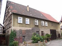 Ansicht von Osten / Wohnhaus und Scheune, Einhaus in 74354 Besigheim (2007 - Denkmalpflegerischer Werteplan, Gesamtanlage Besigheim, Regierungspräsidium Stuttgart)