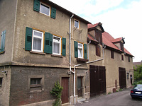 Ansicht von Süden / Wohnhaus mit Doppelscheune in 74354 Besigheim (2007 - Denkmalpflegerischer Werteplan, Gesamtanlage Besigheim, Regierungspräsidium Stuttgart)