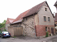 Ansicht von Nordwest mit äußerer Stadtmauer / Scheune in 74354 Besigheim (2007 - Denkmalpflegerischer Werteplan, Gesamtanlage Besigheim, Regierungspräsidium Stuttgart)