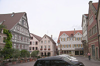 Blick nach Osten um 2003 / Marktplatz in 74354 Besigheim (2007 - Denkmalpflegerischer Werteplan,  Gesamtanlage Besigheim  Regierungspräsidium Stuttgart)