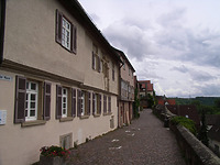 Abschnitt an der Mauer (Westseite) / Auf der Mauer in 74354 Besigheim (2007 - Denkmalpflegerischer Werteplan, Gesamtanlage Besigheim, Regierungspräsidium Stuttgart)