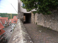 Der "Gang" in die Amtsgerichtsgasse (Westen) / Auf der Mauer in 74354 Besigheim (2007 - Denkmalpflegerischer Werteplan, Gesamtanlage Besigheim, Regierungspräsidium Stuttgart)