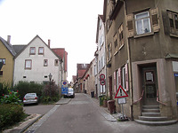 Eingang von der Hauptstraße Richtung Süden / Entengasse in 74354 Besigheim (2007 - Denkmalpflegerischer Werteplan, Gesamtanlage Besigheim, Regierungspräsidium Stuttgart)