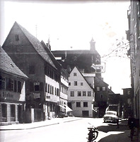 Mittlerer Abschnitt von Norden / Hauptstraße in 74354 Besigheim (ca. 1960 - Stadtarchiv Beigheim)