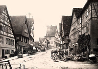 nsicht von Süden mit Eingang zur Vorstadt / Hauptstraße in 74354 Besigheim (ca. 1930 - Stadtarchiv Besigheim)