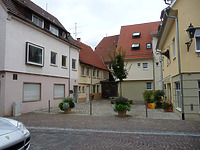 Oberer Bereich, heute "Schlosshof" / Kirchstraße in 74354 Besigheim (2017 - M. Haußmann)