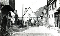 Türkengasse vor der Aufgabelung, links Nr. 5, rechts Nr. 6  um 1900 / Türkengasse in 74354 Besigheim (Stadtarchiv Besigheim)