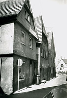 Blick nach Osten um 1970 / Türkengasse in 74354 Besigheim (M.Haußmann)