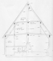 Querschnitt (März 1996) / Scheune (abgegangen) in 72660 Beuren