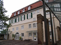 Ansicht von Nordwest, Innenhof / Schulgebäude; ehemalige Lateinschule in 74354 Besigheim (Denkmalpflegerischer Werteplan, Gesamtanlage Besigheim, Regierungspräsidium Stuttgart)