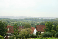 Blick auf das FLM Beuren gen NNO / Freilichtmuseum Beuren in 72660 Beuren (02.09.2011 - Becker_priv)