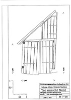 Tor Ansicht Nord (Schleppschopf), Ansicht von Norden, M 1:25 / Annexbauten am Haupthaus (Hofanlage Aichelau) in 72539 Aichelau (01.04.2003 - Hans-Jürgen Klose)