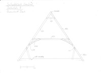 Querschnitt Dachwerk; M 1:50 / Wohnhaus in 73525 Schwäbisch Gmünd (27.05.1999 - Lohrum)
