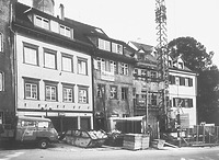 Marktstraße 36 während der Restaurierung (1984) / Wohnhaus in 88212 Ravensburg (01.01.1984 - Neg. Nr. LDA Tübingen 52359 (6x6); Aufnahme: Feist, Pliezhausen, 1984; Bildindex Foto Marburg)